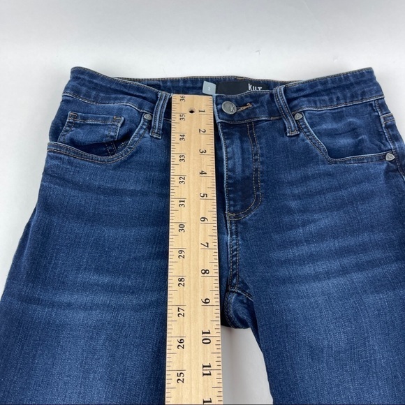 Kut From The Kloth Jeans Womens 2 Blue Denim Rough Hem - Picture 5 of 9
